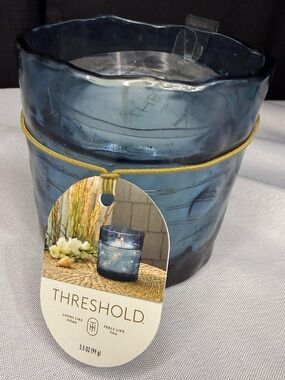Threshold Twinkle Light LED Glass Jar Candle Sun, Salt, Sea, & Citronella 3.5oz